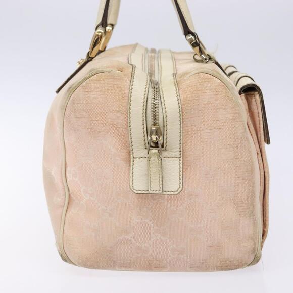 GUCCI GG Canvas Abbey Hand Bag Pink Gold - Picture 5 of 13